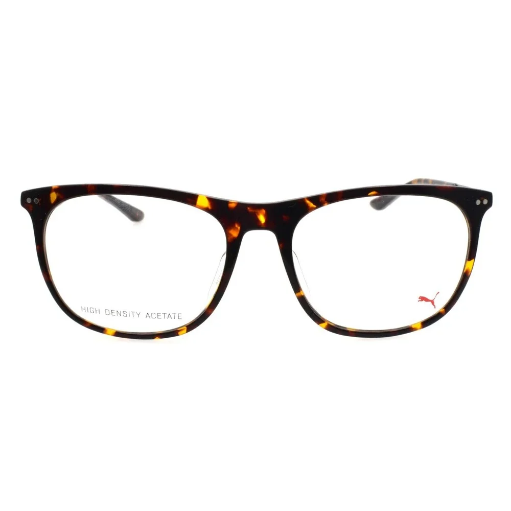 PUMA PU0095O 002 Unisex Eyeglasses Frames 54-18-140 Havana / Ruthenium